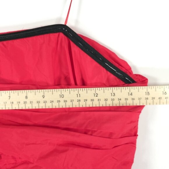 NWT ZARA Strawberry Red Ruched SEXY Mini Dress w/Bow 3673/180 BLOGGERS FAV Sz M - Picture 6 of 12